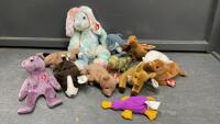 (10) ORIGINAL BEANIE BABIES, (1) BEANIE BUDDY