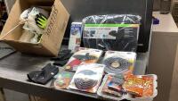 SEAT CUSHION, STOVE ELEMENTS, VENT FILTERS, ASSORTED GLOVES
