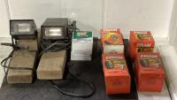 SHOP BOX WITH OIL FILTERS & LIGHTS