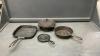 CAST IRON PANS & SMALL DUTCH OVEN