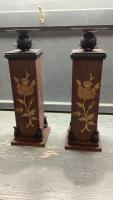 (2) TALL CANDLE STANDS
