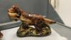 RELPO CERAMIC DOG VASE & DELCRAFT PLASTER RETREIVER DOG & CERAMIC BEAR MONEY BANK - 2