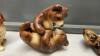 RELPO CERAMIC DOG VASE & DELCRAFT PLASTER RETREIVER DOG & CERAMIC BEAR MONEY BANK - 5