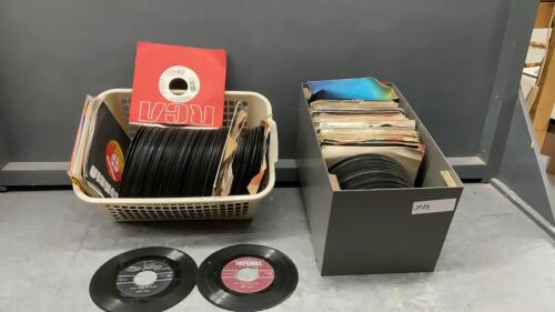 (2) BINS OF 45&rsquo;S RECORDS