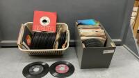 (2) BINS OF 45&rsquo;S RECORDS