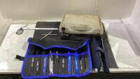 SHOP BOX WITH VARIOUS HACKSAW BLADES SETS & BI-METAL HOLE SAW SET