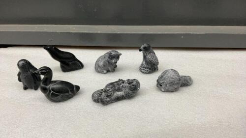 COLLECTION OF SMALL SOAP STONES - ORIGINAL WOLF