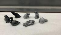 COLLECTION OF SMALL SOAP STONES - ORIGINAL WOLF