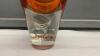 HEAVY GLASS AMBER VASE W/ CLEAR BASE - 2