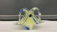 MURANO GLASS &ldquo;SWAN&rdquo; NAPKIN HOLDER