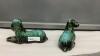 (2) MATCHING BMP POTTERY DOGS - UNMARKED - 2