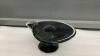 BLACK GLASS CANDY DISH ON PEDESTAL - 2