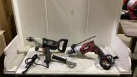 SHOP BOX OF IRONTON, SKIL HAMMER DRILLS & EXTRA ATTACHMENT