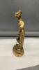 SOLID BRASS LADY GOLFER STATUE - 3