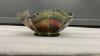 SMALL DEPRESSION GLASS BOWL WITH FLUTED RIM - IRREDESCENT - 3