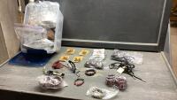 COSTUME JEWELRY BOLO TIES, BRACELETS, EARRINGS