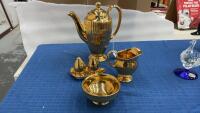 ROYAL WINTON GOLD COLORED COFFEE SERVICE