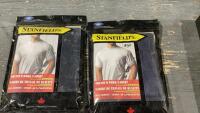 BOX W/(2) PACKS OF (2) PREMIUM T - SHIRTS WITH POCKET SIZE L
