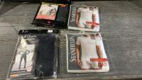 BOX W/ (2) PACKS OF CREW NECK T SHIRTS, (1)WOOL BOTTOM BASE, (1) PREMIUM WORK T SHIRT