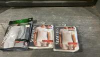 BOX W/WAFFLE WEAVE LONG SLEEVE SHIRT, (2)PACKS OF V-NECK T-SHIRTS
