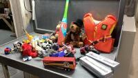 TOTE WITH ASSORTED TOYS + YOUTH SIZE LIFE JACKET