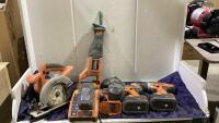 SHOP BOX FULL OF RIDGID TOOLS