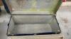 BLUE METAL TRUNK W/ TRAY - 3
