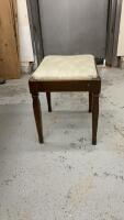 SMALL VINTAGE BENCH W/ STORAGE