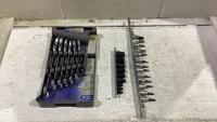 SHOP BOX WITH TORX SOCKET, HEX SOCKET & FLEXIBLE HEAD RATCHETING COMBINATION WRENCH