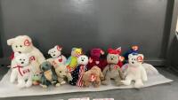 (12) ORIGINAL BEANIE BABIES & (1) BEANIE BUDDY