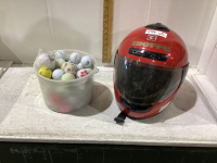 GOLF BALLS,MOTORCYCLE HELMET