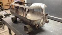 METAL VW BUS PLANTER - YARD ART