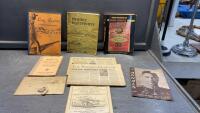 1939 WESTERN PRODUCER NEWSPAPERS, REPLICA OF 1902 SEARS CATALOGUE, (2) SOUTHERN ALBERTA HISTORY BOOKS