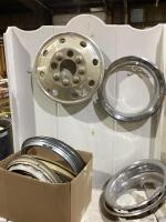 SHOP BOX OF ASSORTED WHEEL COVERS