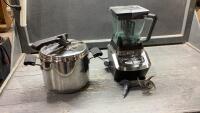 NINJA BLENDER AND A SMALL PRESSURE POT