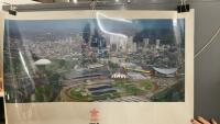 (5) LAMINATED CALGARY 1988 OLYMPIC POSTERS