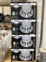 (4) BOXES OF UNITED PACIFIC 1-1/2" CHROME PLASTIC AXLE COVER