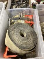 TOTE OF CARGO WINCH STRAPS
