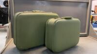 (2) RETRO HARDSIDE IMPALA SUITCASES