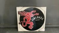 HOLOGRPAHIC &ldquo;FIREBALL&rdquo; WHISKEY PICTURE
