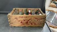 COCA-COLA BOTTLES IN WOOD COKE CRATE