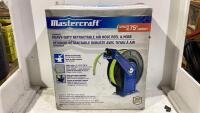 MASTERCRAFT HEAVY-DUTY RETRACTABLE AIR HOSE REEL & HOSE