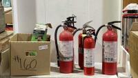 SHOP BOX OF FIRE EXTINGUISERS