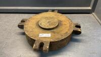 ROUND WOOD LID? -STAMPED ROSS SASK FOR AUTO