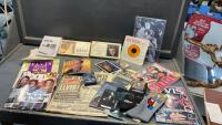 ELVIS COLLECTIBLES - NEWPAPERS, PICTURES, CASSETTES, BOOKS, SOCKS,