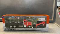 KUBOTA PETERBILT FLATBED TRUCK & SVL95-2S COMPACT TRACK LOADER