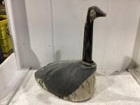 ANTIQUE CANVAS + WIRE GOOSE DECOY