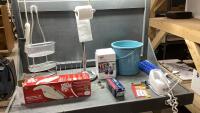 TOILET ROLL HOLDER, SHOWER CADDY, DIRT DEVIL CORDLESS VAC