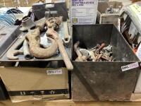 METAL TOOL BOX WITH CONTENTS