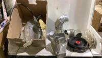 SHOP BOX W/ GAS CONTROL, GALVANIZED STEEL DUCTS & MISC
